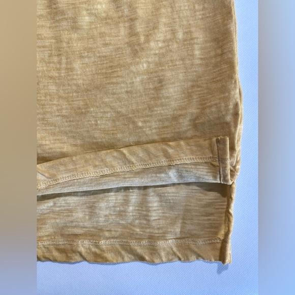 NEW Size XXL Mens Cremieux Denim Long Sleeve Shirt V-Neck Cotton Curry Yellow - Picture 3 of 6